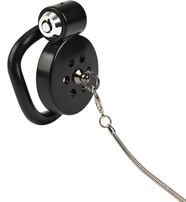 Cage avec laisse Leashidy 2.5 x 3.8 cm Noire