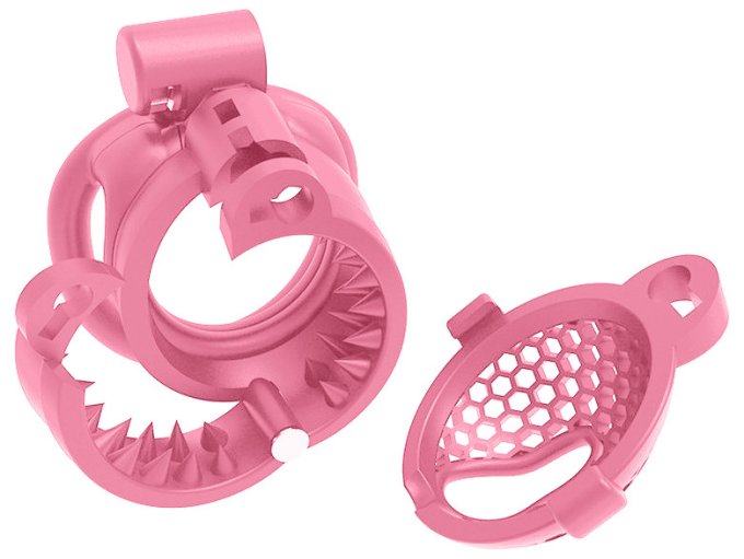 Cage avec Picots Hombick 6.5 x 3.2 cm Rose