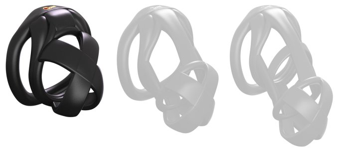 Cage Bonex Noire S 4.5 x 3.3cm