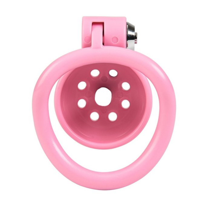 Cage courte Round Lock 4 x 3.5 cm Rose