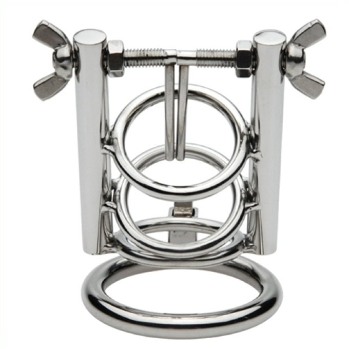 Cage de chasteté avec Écarteur d'urètre - Diamètre 3cm