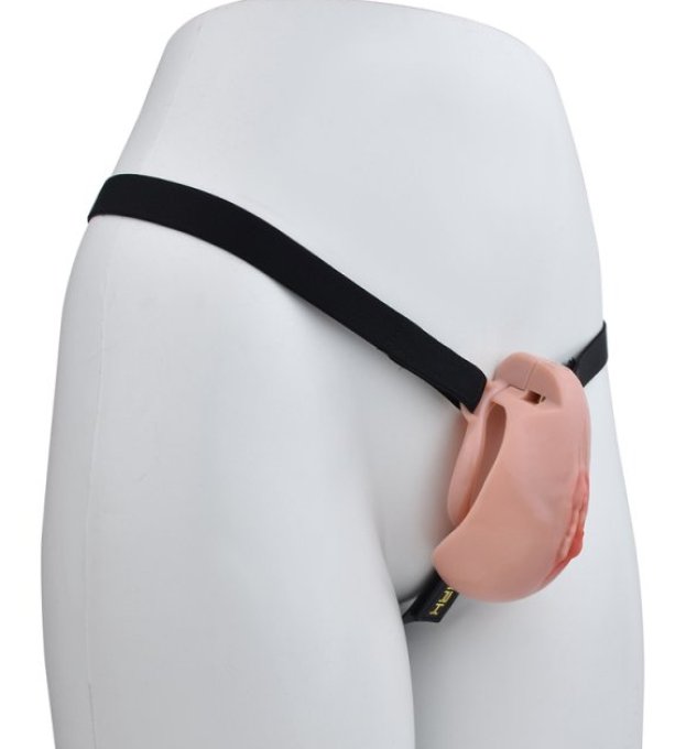 Cage de Chasteté avec Harnais Sislab 5.5 x 3.5cm Chair