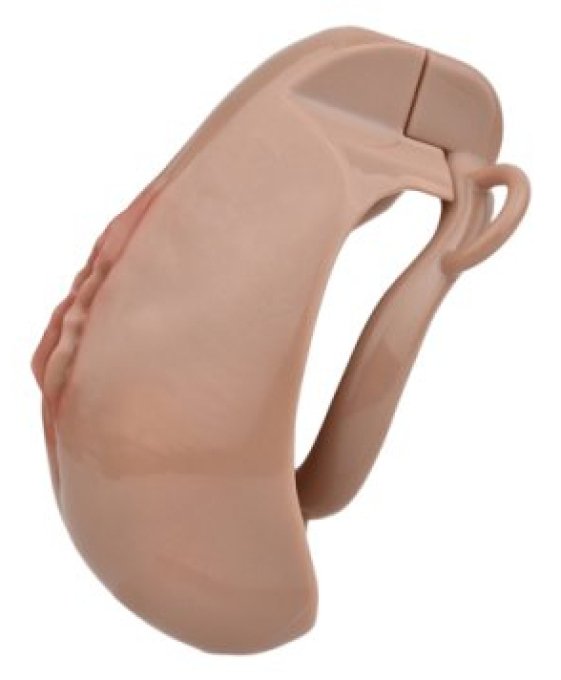 Cage de Chasteté avec Harnais Sislab 5.5 x 3.5cm Marron