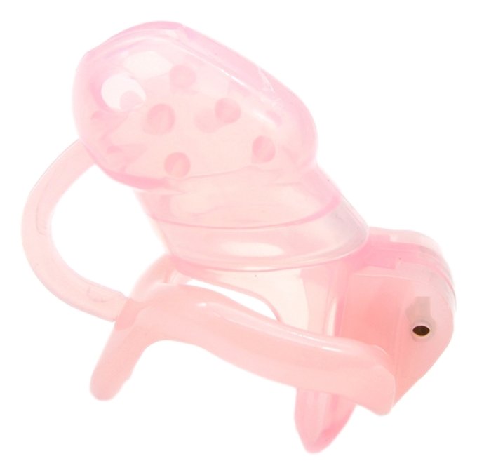 Cage de chasteté avec picots Barby 9 x 3.1cm Rose