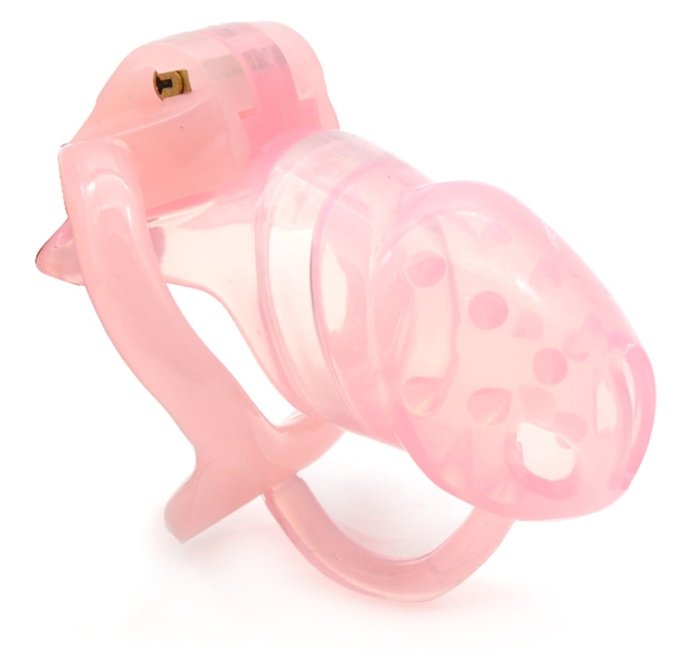 Cage de chasteté avec picots Barby 9 x 3.1cm Rose