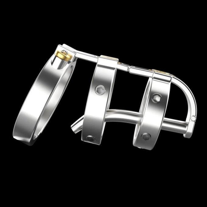 Cage de chasteté avec Tige Full Mechanic 6.5 x 3.5cm
