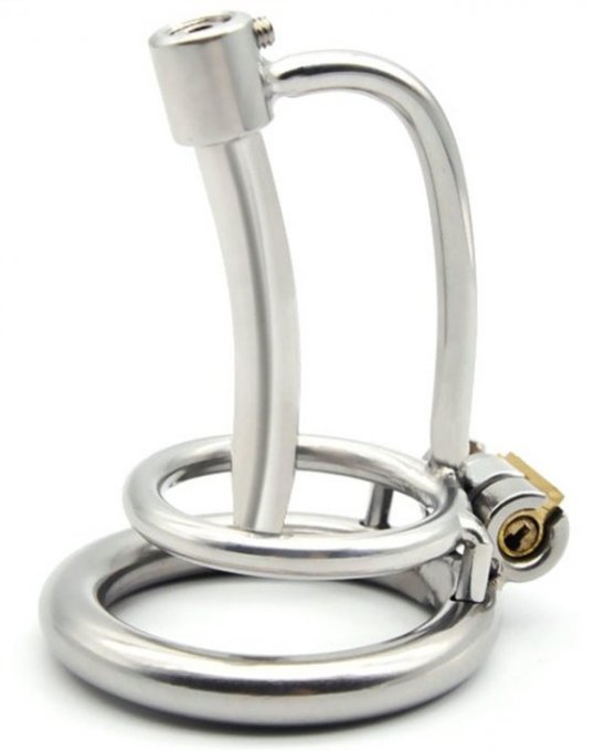 Cage de chasteté avec Tige Urètre 5cm - Diamètre 8mm