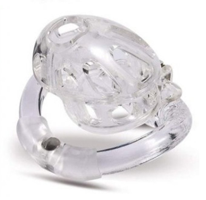 Cage de chasteté Beam 6 x 3cm Transparente