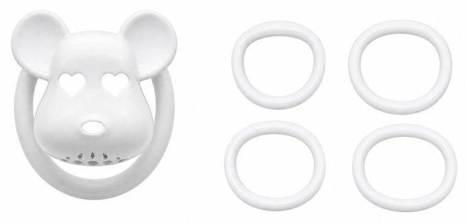 Cage de chasteté Bear Lock 5 x 3.1 cm Blanche