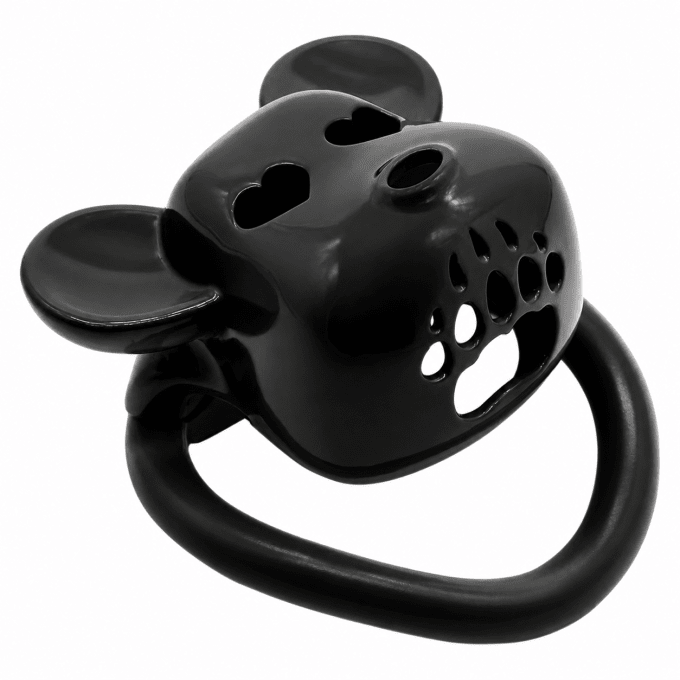 Cage de chasteté Bear Lock 5 x 3.1 cm Noire