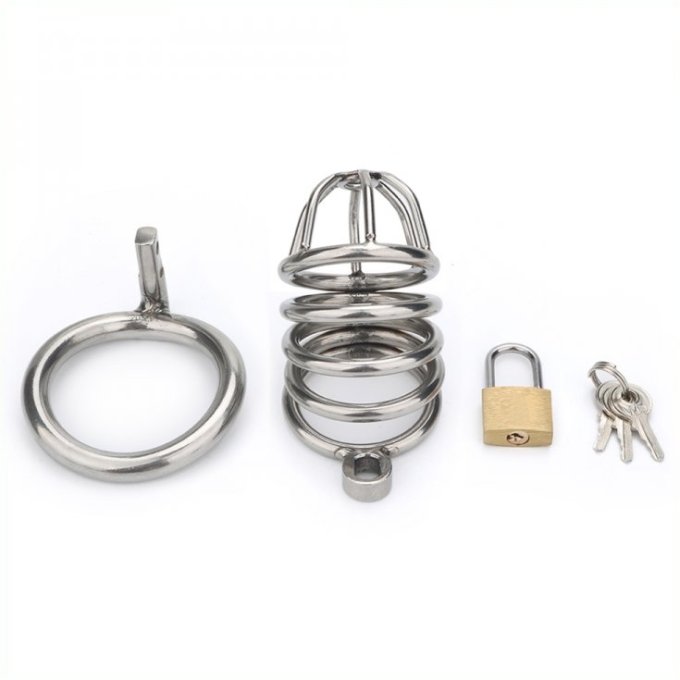 Cage de chasteté Birdy métal 8 x 3.5 cm