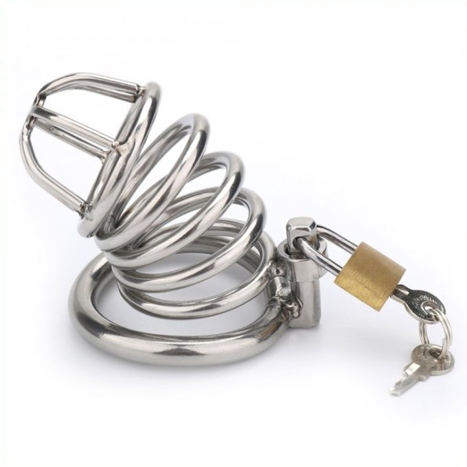 Cage de chasteté Birdy métal 8 x 3.5 cm