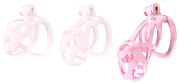 Cage de chasteté Bouh L 10 x 3.5 cm Rose