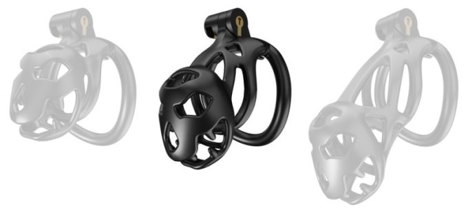 Cage de chasteté Bouh M 8 x 3.5 cm Noire