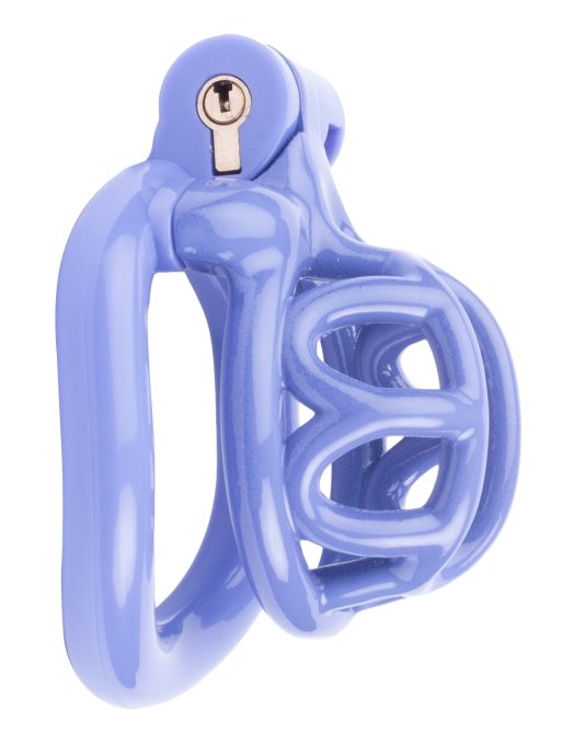 Cage de chasteté courte Lyfy 4 x 3.3cm Bleue