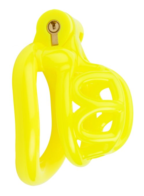 Cage de chasteté courte Lyfy 4 x 3.3cm Jaune
