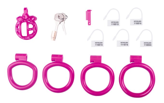 Cage de chasteté courte Lyfy 4 x 3.3cm Rose