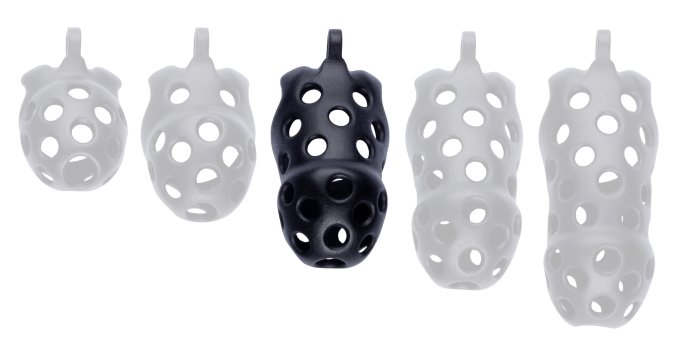 Cage de chasteté Dotty L 9.5 x 3.9cm Noire