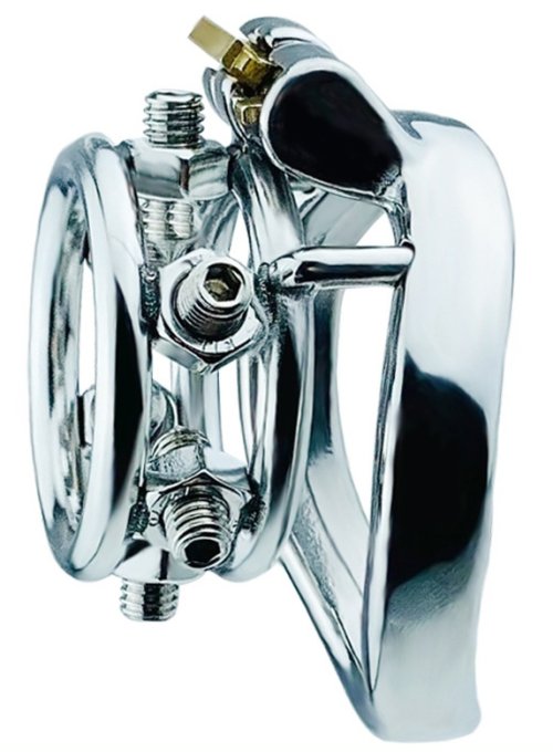 Cage de chasteté en métal Annel Pics 3.5 x 3.2cm