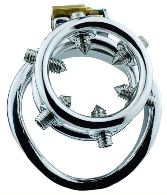 Cage de chasteté en métal Annel Pics 3.5 x 3.2cm