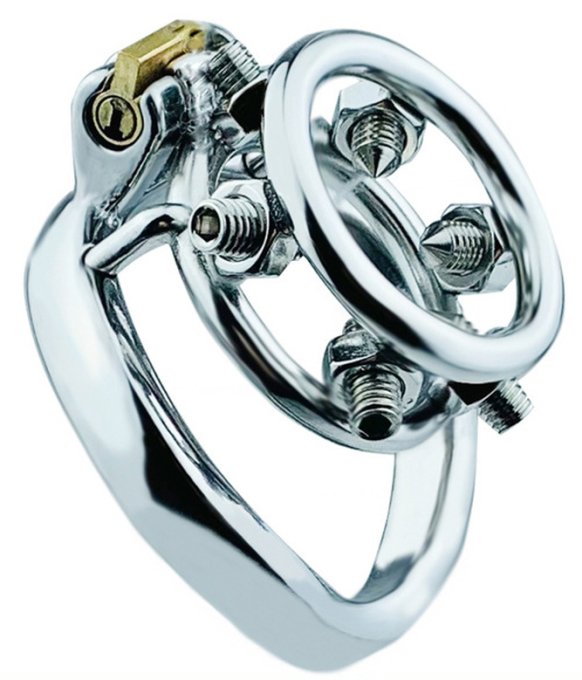 Cage de chasteté en métal Annel Pics 3.5 x 3.2cm