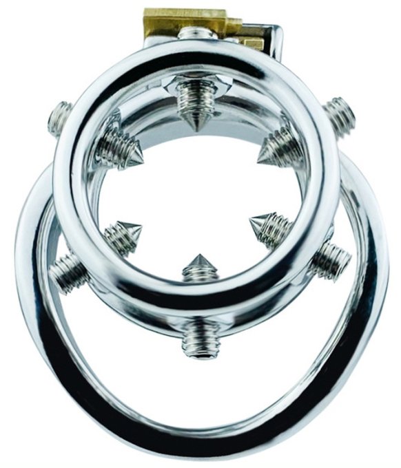 Cage de chasteté en métal Annel Pics 3.5 x 3.2cm