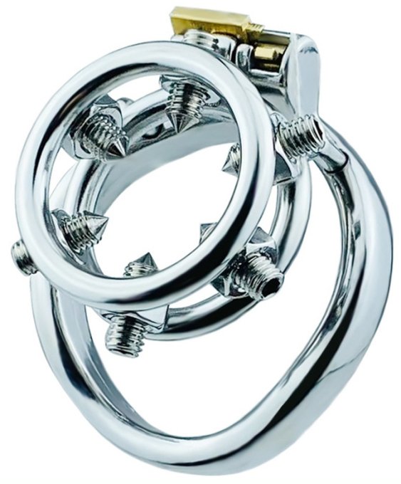 Cage de chasteté en métal Annel Pics 3.5 x 3.2cm