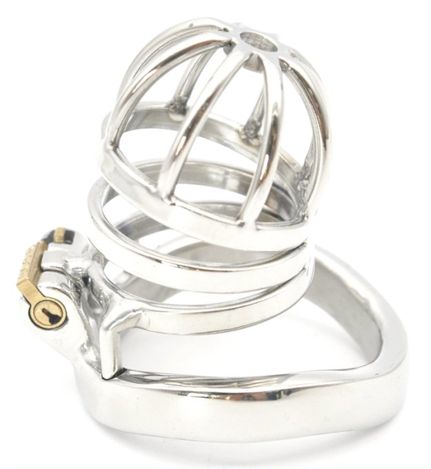 Cage de chasteté en métal Benty 7.5 x 3.3cm