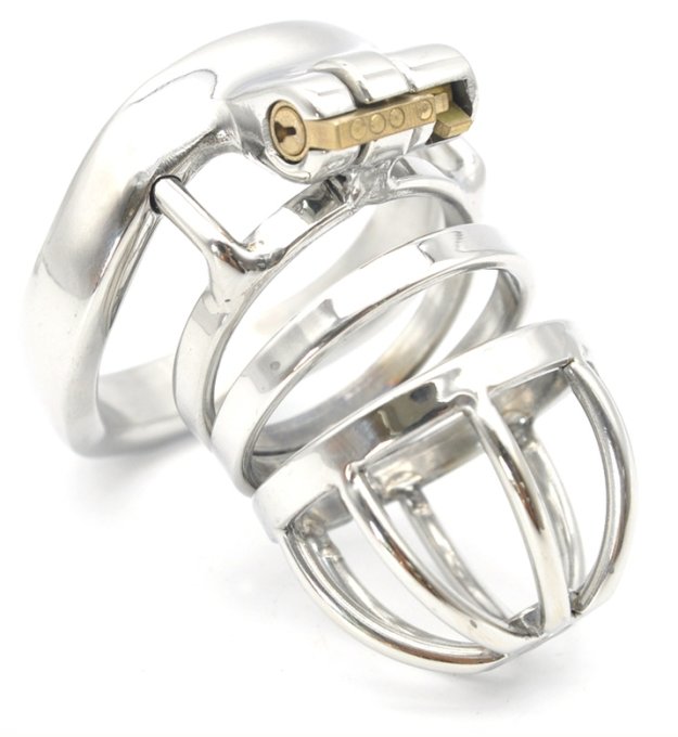 Cage de chasteté en métal Benty 7.5 x 3.3cm