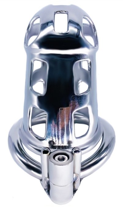 Cage de chasteté en métal Cobra Steel 10 x 3.7cm