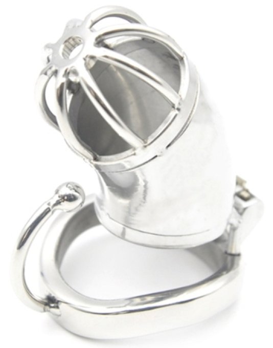 Cage de chasteté en métal Hook Open 7 x 3.3cm