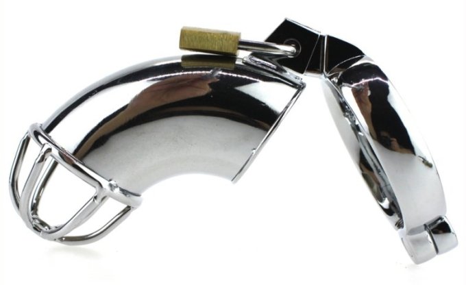 Cage de chasteté en métal Lancelot 10 x 3.5cm