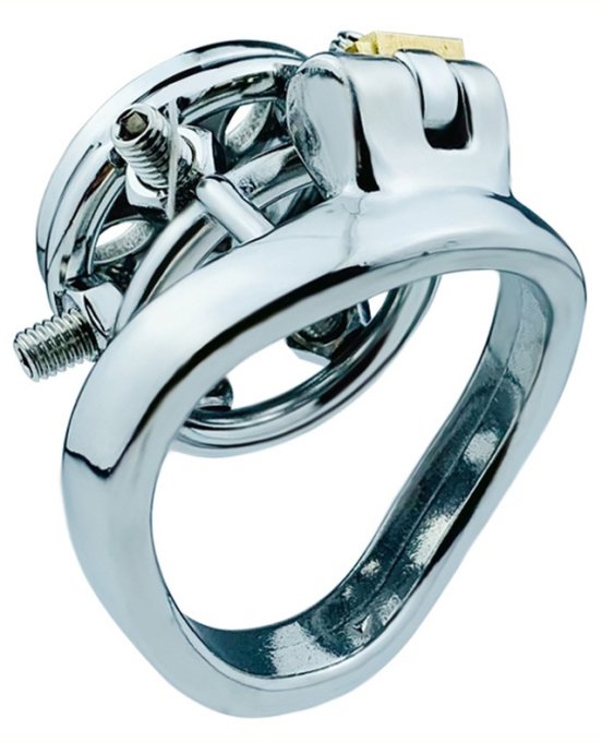 Cage de chasteté en métal Little Pics 3.5 x 3.2cm