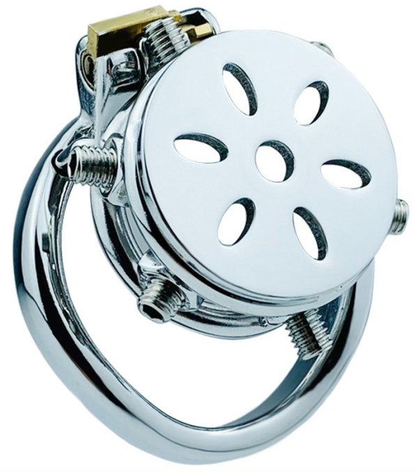 Cage de chasteté en métal Little Pics 3.5 x 3.2cm