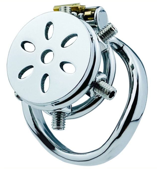 Cage de chasteté en métal Little Pics 3.5 x 3.2cm