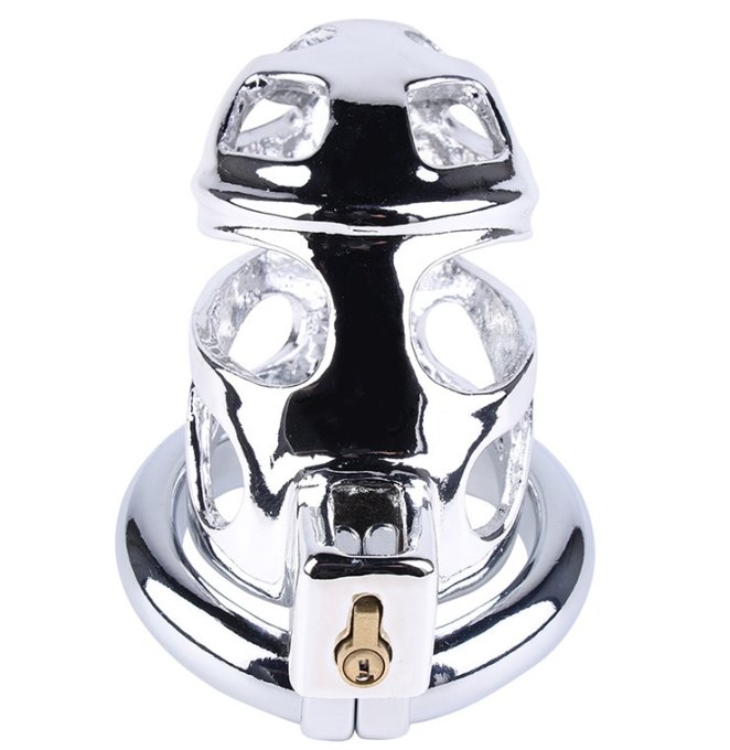 Cage de chasteté en métal Lock Love 9 x 3.5cm