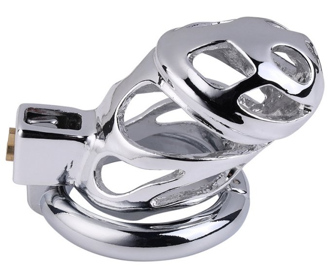 Cage de chasteté en métal Lock Love 9 x 3.5cm