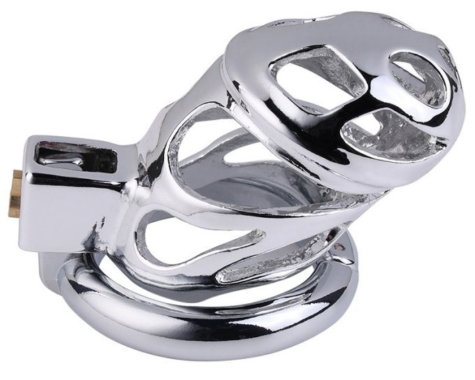 Cage de chasteté en métal Lock Love 9 x 3.5cm