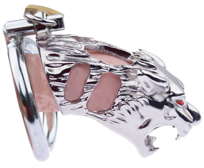Cage de chasteté en métal Panthera 9 x 3.4cm