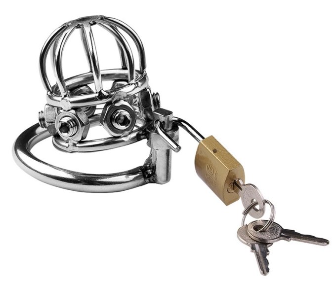 Cage de chasteté en métal Spike Cock 6 x 3.2cm