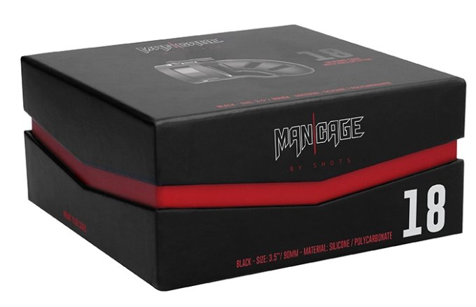 Cage de chasteté en silicone ManCage Modèle 18 - 9 x 3.2cm