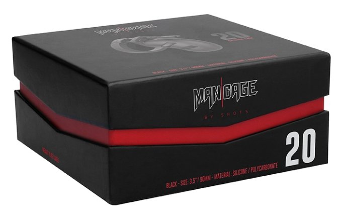Cage de chasteté en silicone ManCage Modèle 20 - 9 x 3.5cm