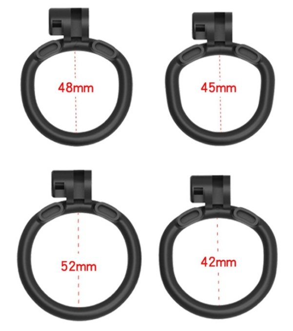 Cage de chasteté Flat Zone 2.5cm Noire