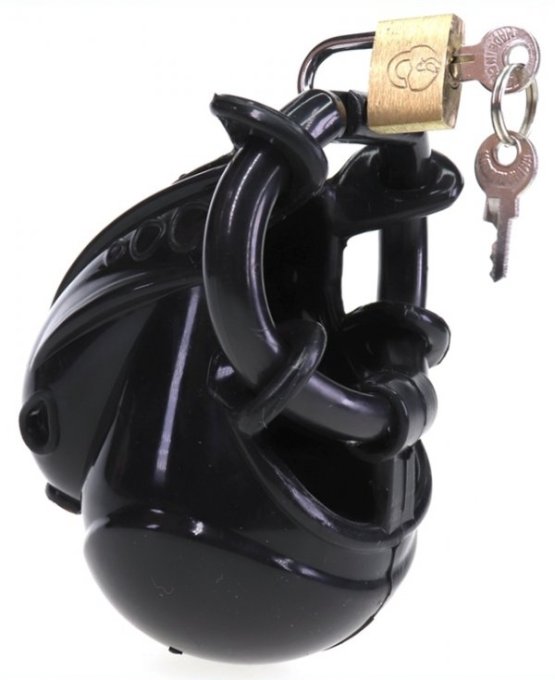 Cage de chasteté Full Egg 7.7 x 2.8cm Noire