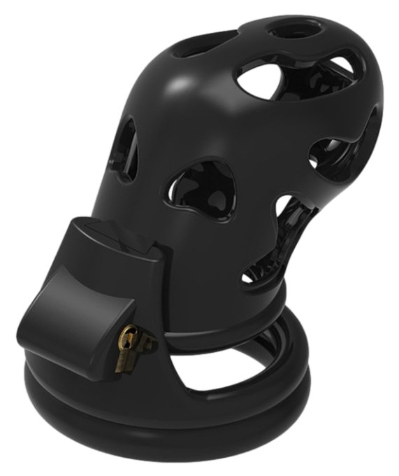 Cage de chasteté Ghost 10 x 3cm Noire