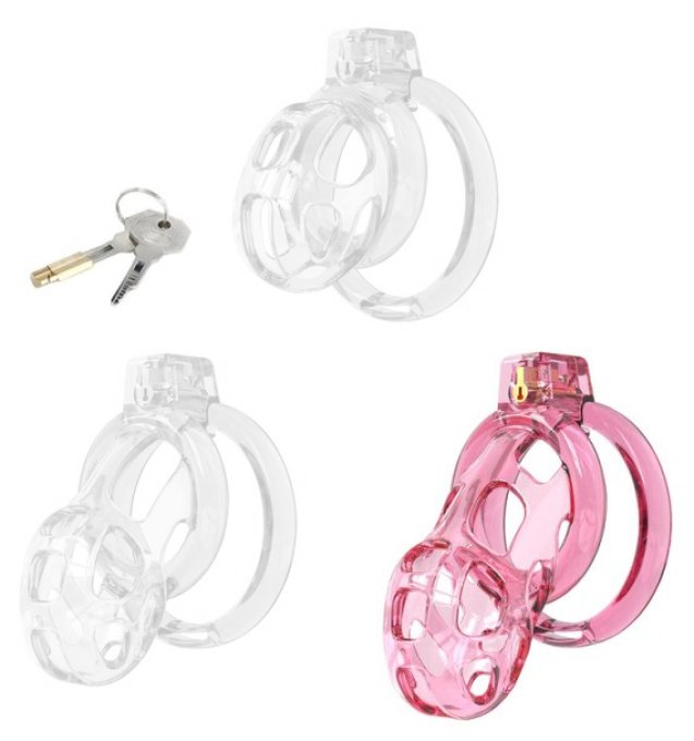 Cage de Chasteté Lock Cobra L 8.5 x 4cm Rose