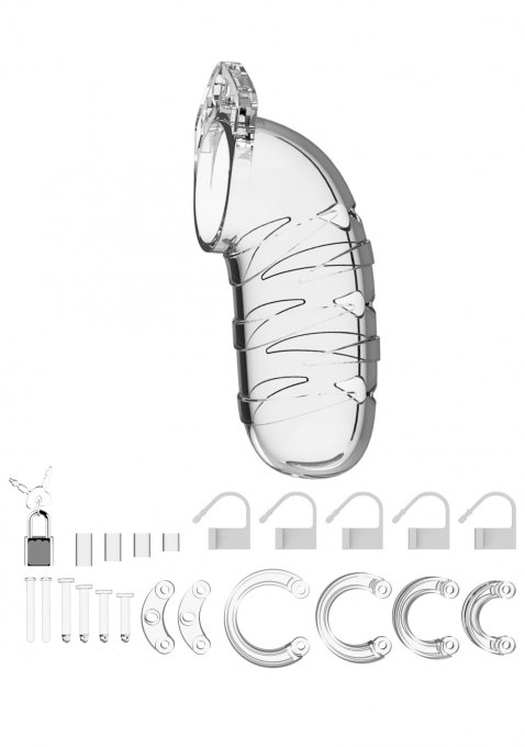 Cage de chasteté ManCage Modèle 05 14 x 4.5 cm Transparente