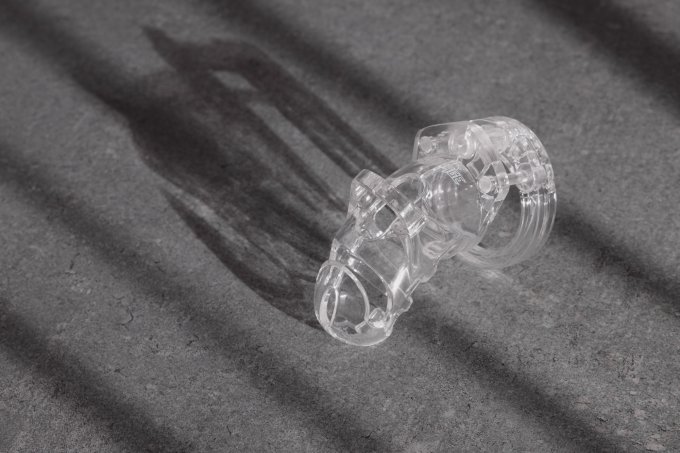 Cage de chasteté ManCage Modèle 25 - 9 x 3.5cm Transparente