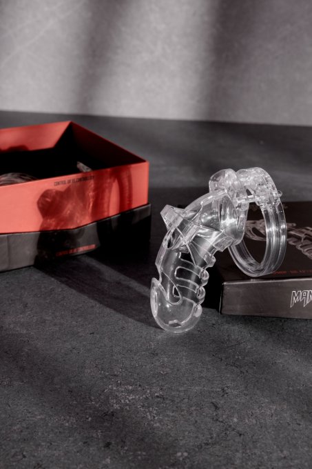 Cage de chasteté ManCage Modèle 26 - 11.5 x 3.5 cm Transparente