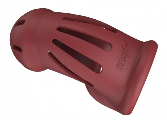 Cage de chasteté ManCage Modèle 28 - 9.5 x 3.5cm Rouge